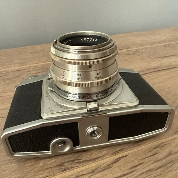 AGFA AMBI SILETTE 35mm Film Rangefinder Camera Lens Leather Case GERMANY UNTESTD Electronics